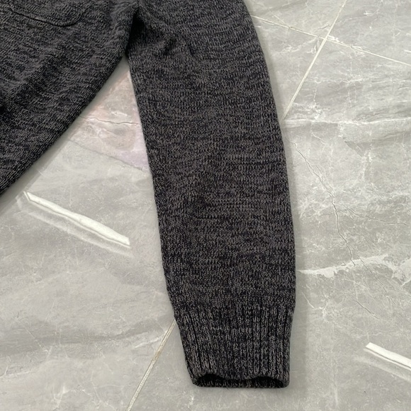 Men’s Apt. 9 Full Zipper Long Sleeve Cotton Sweater With Button Pockets Large - Picture 12 of 16